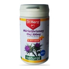 Dr. Herz Dr.Herz Máriatövismag Olaj 500mg 60 db vitamin és táplálékkiegészítő