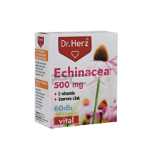  Dr herz echinacea 500 mg + c-vitamin + szerves cink 60db vitamin és táplálékkiegészítő