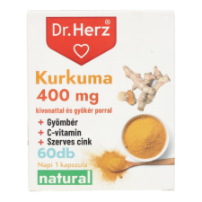 DR.HERZ KURKUMA KAPSZULA 60 DB vitamin és táplálékkiegészítő