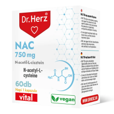  DR Herz NAC 750mg kapszula 60db vitamin és táplálékkiegészítő