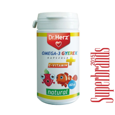  Dr. Herz Omega-3 500 mg gyerek kapszula (60 db) vitamin és táplálékkiegészítő