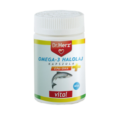  Dr.herz omega-3 halolaj 1000 mg 60 db vitamin és táplálékkiegészítő