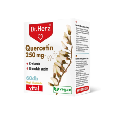  Dr. Herz Quercetin 250 mg+C-vitamin+Bromelain enzim 60 db vitamin és táplálékkiegészítő