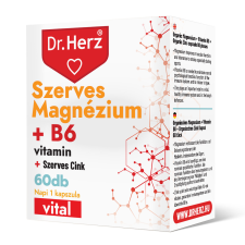 Dr Herz Szerves Magnézium + B6 + Szerves Cink 60 kapszula vitamin és táplálékkiegészítő