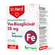  DR Herz Vas-biszglicinát 28 mg 60 db kapszula doboz vitamin és táplálékkiegészítő