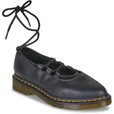 Dr. Martens Balerina cipők / babák Elphie II Lace Up  Black Virginia Fekete 40