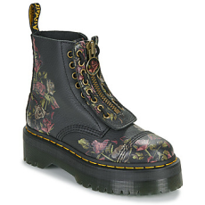 Dr. Martens Bokacsizmák Sinclair Decayed Roses Classic Tumbled Nappa Fekete 40