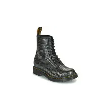 Dr. Martens Csizmák 1460 Gunmetal Wild Croc Emboss Fekete 38 női csizma, bakancs