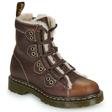 Dr. Martens Csizmák 1460 Lace to Toe Boot Dark Brown Grizzly Barna 41