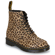 Dr. Martens Csizmák 1460 Pascal Light Tan Mini Leopard Spot Hair On Fekete 36