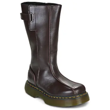 Dr. Martens Csizmák BUZZ  HIGH BOOT DARK BROWN MILLED GLOSS Barna 38 női csizma, bakancs