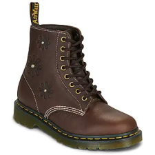 Dr. Martens Csizmák Pascal Flower Dark Brown Grizzly Barna 38 női csizma, bakancs