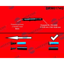 Dr.Motor Automotive csőkapcsoló, üzemanyag-vezeték Dr.Motor Automotive DRM0174Q autóalkatrész
