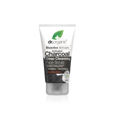 dr.Organic Mélytiszító arcradír aktív szénnel 125 ml Dr.Organic arctisztító