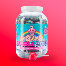 Dr Sweet Bubble Popz cseresznyés nyalókák 70 db 1750g csokoládé és édesség
