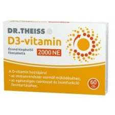 Dr. Theiss D3-vitamin 2000NE filmtabletta - 60db vitamin és táplálékkiegészítő