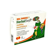  DR. THEISS HERBALSEPT KIDS NYALÓKA TOROKFÁJÁSRA 6DB gyógyhatású készítmény