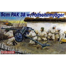  Dragon 1:35 5cm PAK 38w/Fallschirmjäger (6118) makett