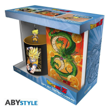  DRAGON BALL ajándék készlet: bögre (320 ml), GOKU jegyzetfüzet, kulcstartó bögrék, csészék