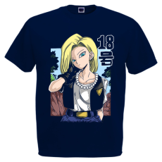  Dragon Ball Android 18 - Férfi Póló