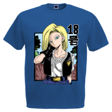  Dragon Ball Android 18 - Férfi Póló