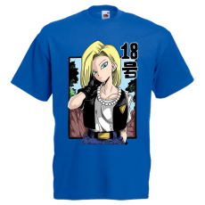  Dragon Ball Android 18 - Férfi Póló