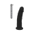 Dream Toys Dreamtoys Real Love - élethű, tapadótalpas kétrétegű dildó (fekete)