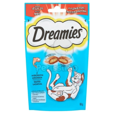  Dreamies jutalomfalat macskák számára lazaccal 180 g jutalomfalat macskáknak