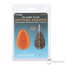 Drennan 25g In-line Flat Method L Feeder Szett horgászkiegészítő