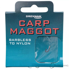 Drennan Barbless Carp Maggot 18-3lb előkötött horog horog
