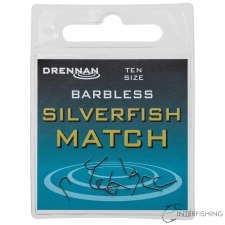 Drennan Barbless Silverfish Match 20 horog horog