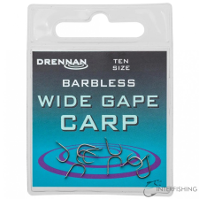 Drennan Barbless Wide Gape Carp 12 horog horog