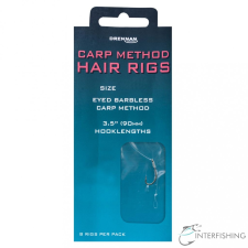 Drennan Carp Method Hair Rigs 10-8 lb előkötött horog horog