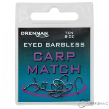 Drennan Eyed Barbless Carp Match 08 horog horog