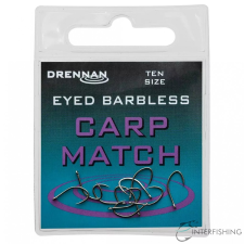 Drennan Eyed Barbless Carp Match 16 horog horog