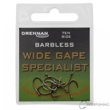 Drennan Wide Gape Specialist Barbless 08 horog horog