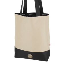 Dressa Bag női shopper táska cipzáros zsebbel - bézs kézitáska és bőrönd