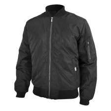 Dressa Basic cipzáros férfi bomber dzseki - fekete férfi kabát, dzseki