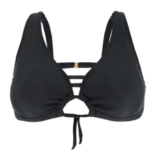 Dressa Beach kivehető szivacsos háromszög bikini felső - fekete fürdőruha, bikini