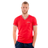 Dressa Collection V nyakú férfi piké póló - piros | 2XL