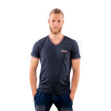 Dressa Collection V nyakú férfi piké póló - sötétkék | S férfi póló