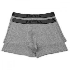 Dressa Dressa 132 pamut férfi boxeralsó - szürke - 2db | XL férfi alsó