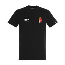  Dressa Hungary magyar címeres pamut szurkolói póló - fekete férfi póló
