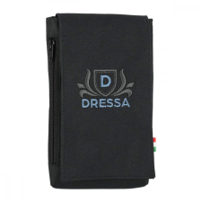 Dressa Phone hímzett nyakba akasztható övre fűzhető univerzális telefontok - fekete tok és táska