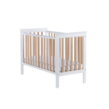 Drewex Gyermek kiságy Drewex Leo leengedhető oldalráccsal fehér kiságy, babaágy