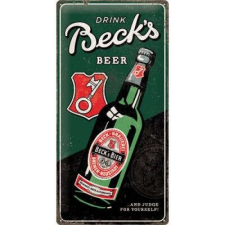  Drink Becks Beer Fémtábla dekoráció
