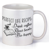  Drink coffe, Read Books, Be Happy - Kávés Bögre