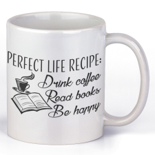  Drink coffe, Read Books, Be Happy - Kávés Bögre bögrék, csészék