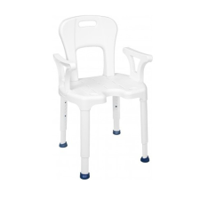 DRIVE AiO tusoló ülőke háttámlával, karfával 38-55 cm/130kg-ig gyógyászati segédeszköz