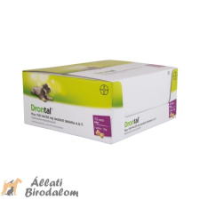 Drontal Drontal Plus 150/144/50 mg klinikai csomag 17x6 kutyafelszerelés